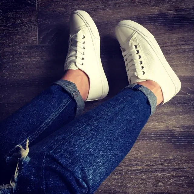 Pantofi casual dama Baldridge albi