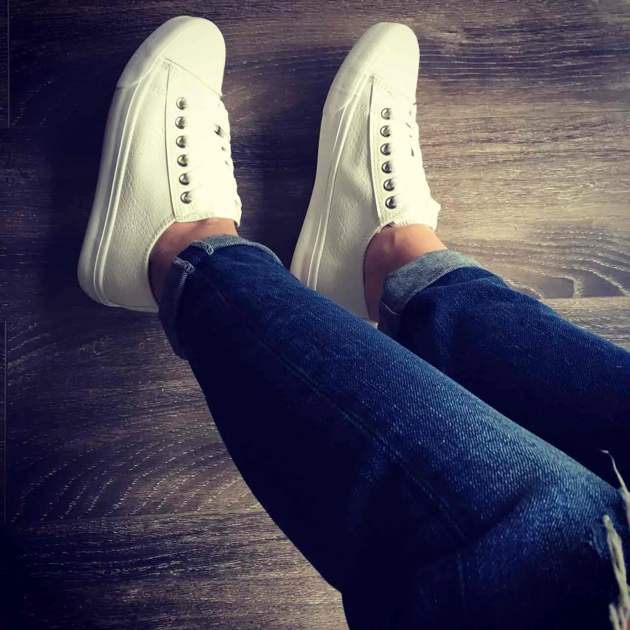 Pantofi casual dama Baldridge albi