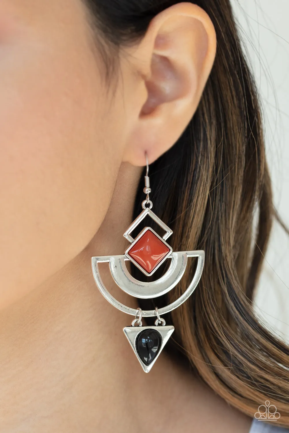 Paparazzi - Geo Gypsy - Multi  -Earring