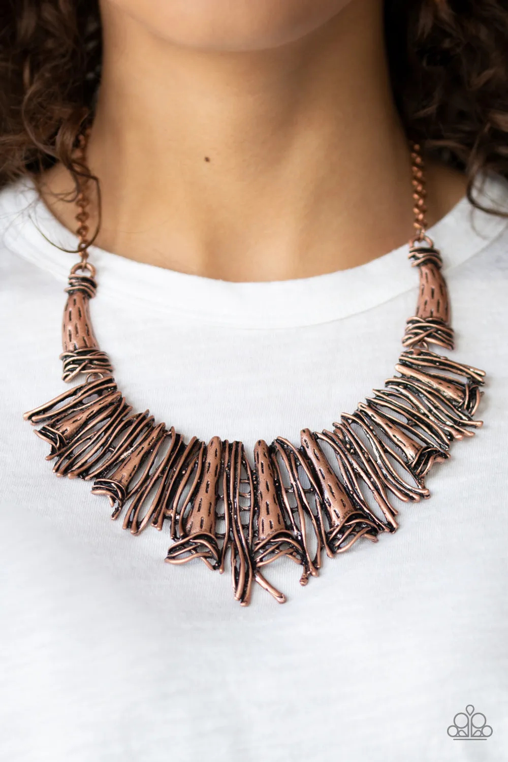 Paparazzi - In The MANE Stream - Copper Necklace