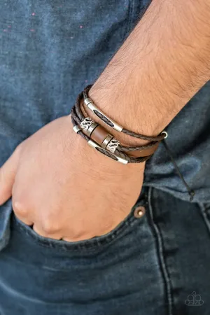 Paparazzi - Tundra Trekker - Brown Bracelet