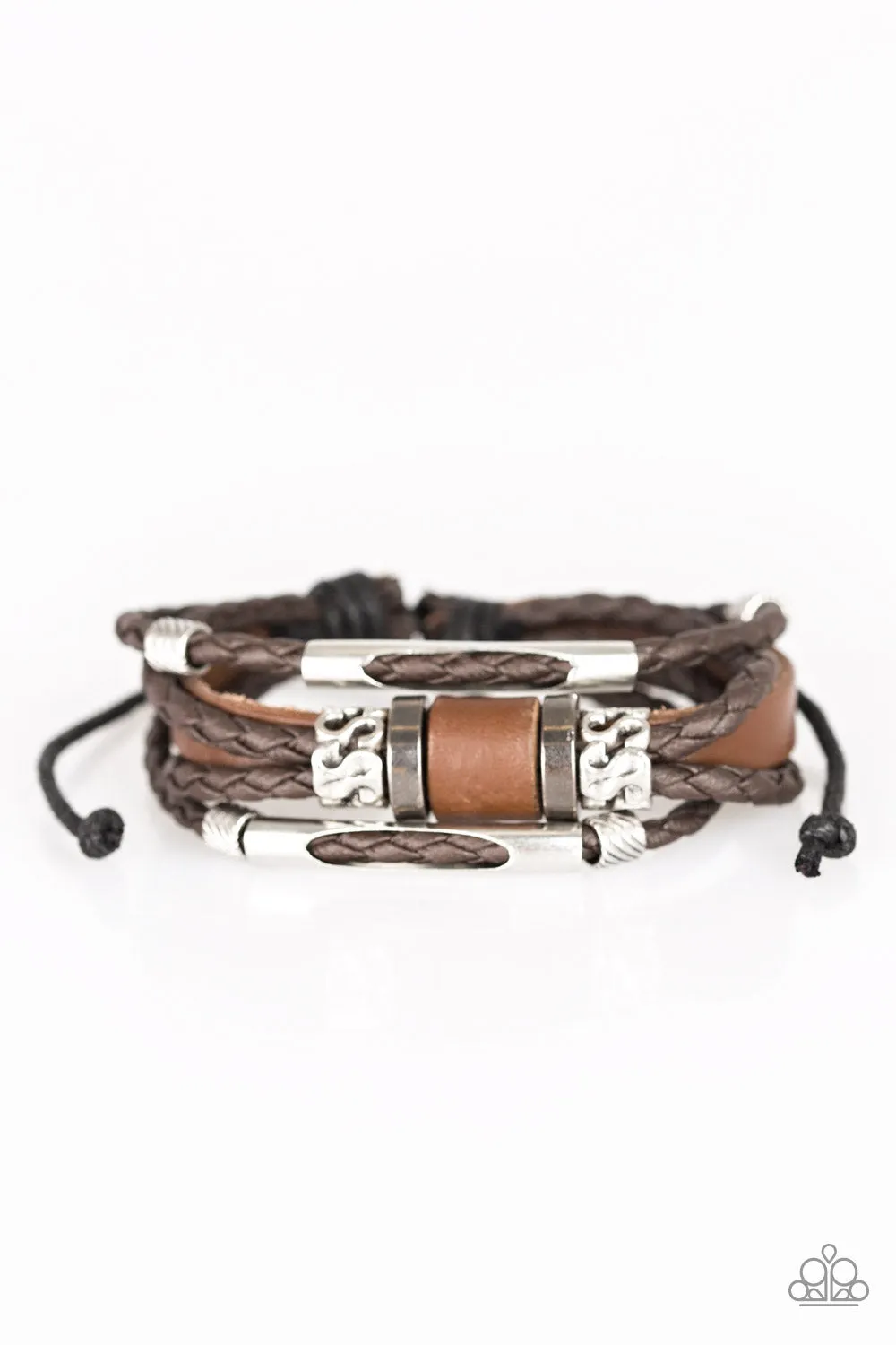 Paparazzi - Tundra Trekker - Brown Bracelet