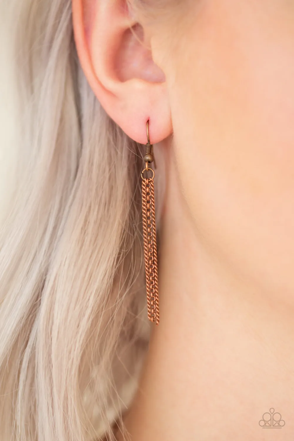 Paparazzi - Way Wayfarer -Copper Necklace