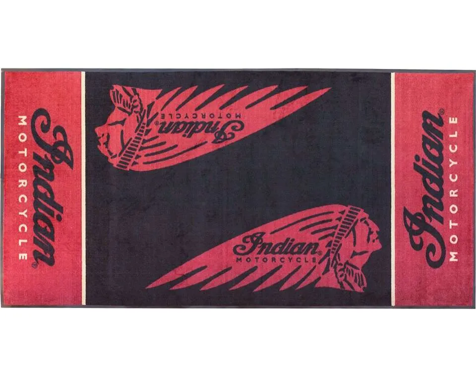 Parking Mat for Garage, Red/Black