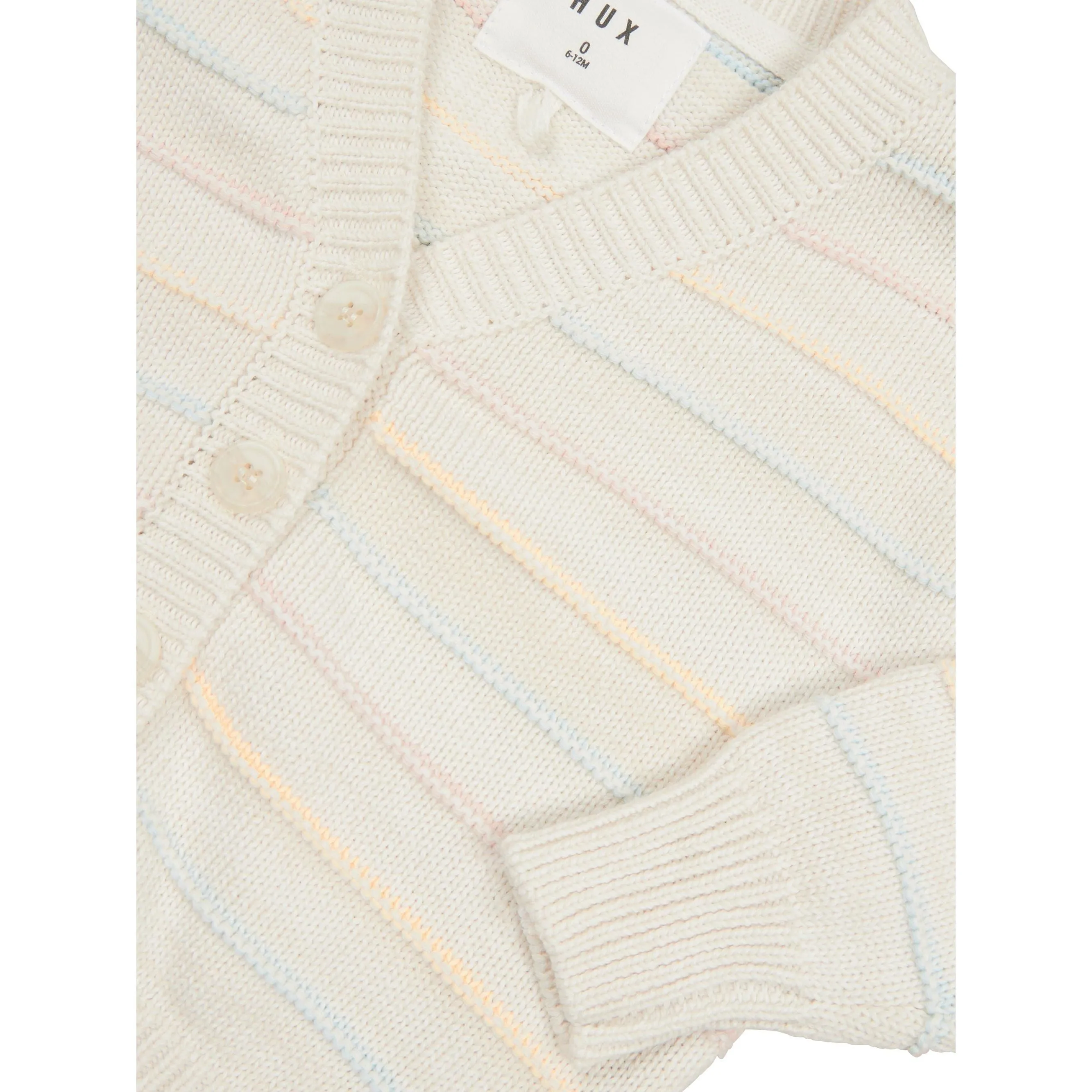 Pastel Stripe Boxy Cardi