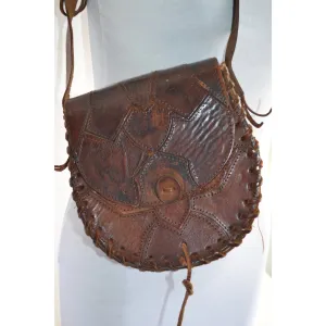 Patched Leather Hippy Bag Purse - Spain