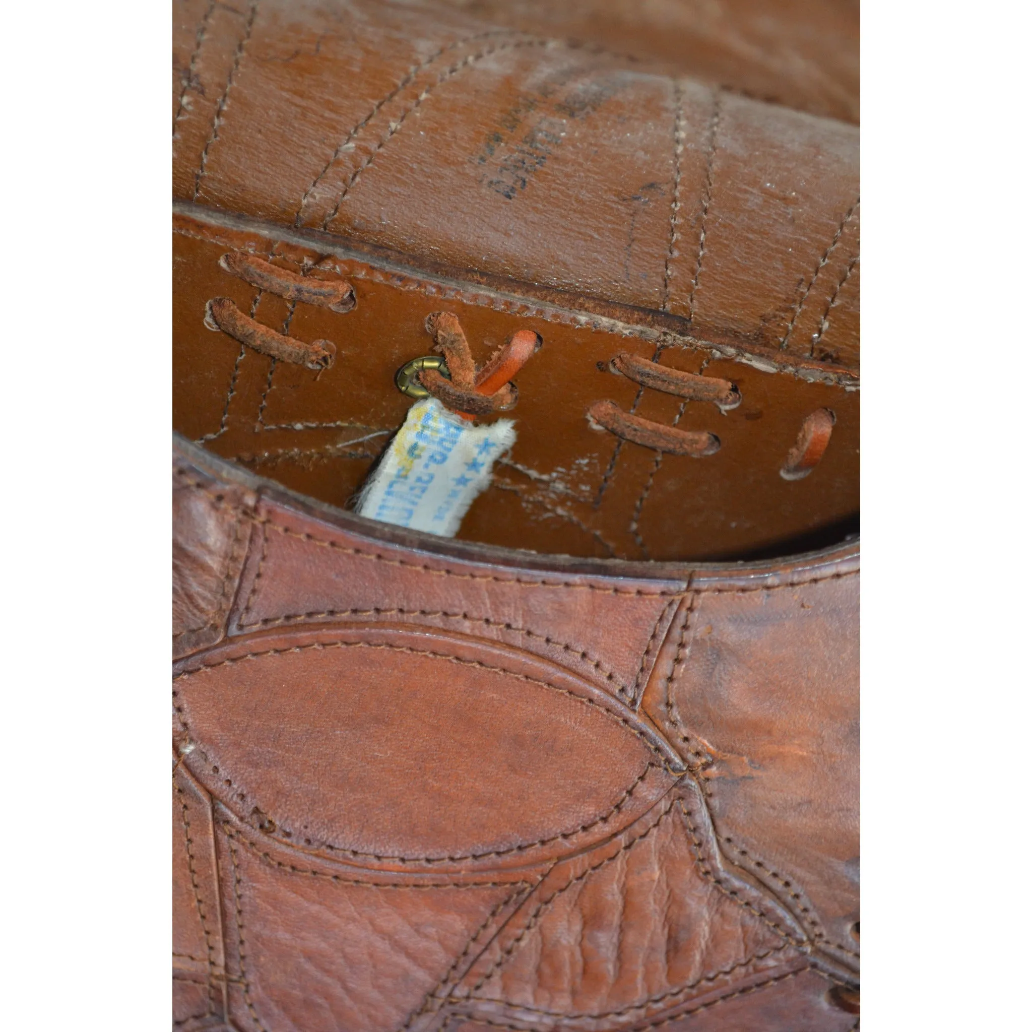 Patched Leather Hippy Bag Purse - Spain