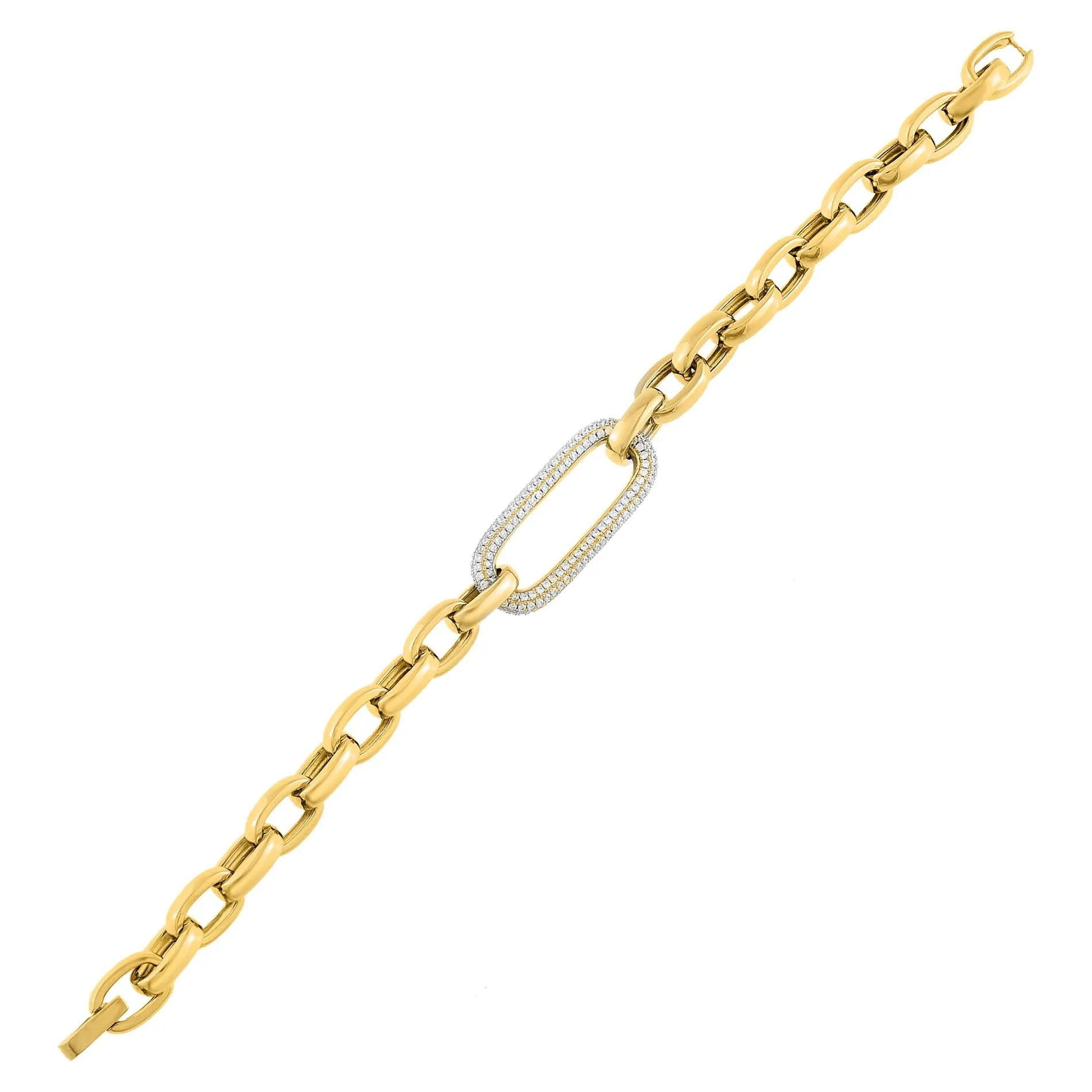 Pavé Statement Chain Bracelet