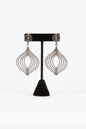 Pave Diamond Statement Earrings