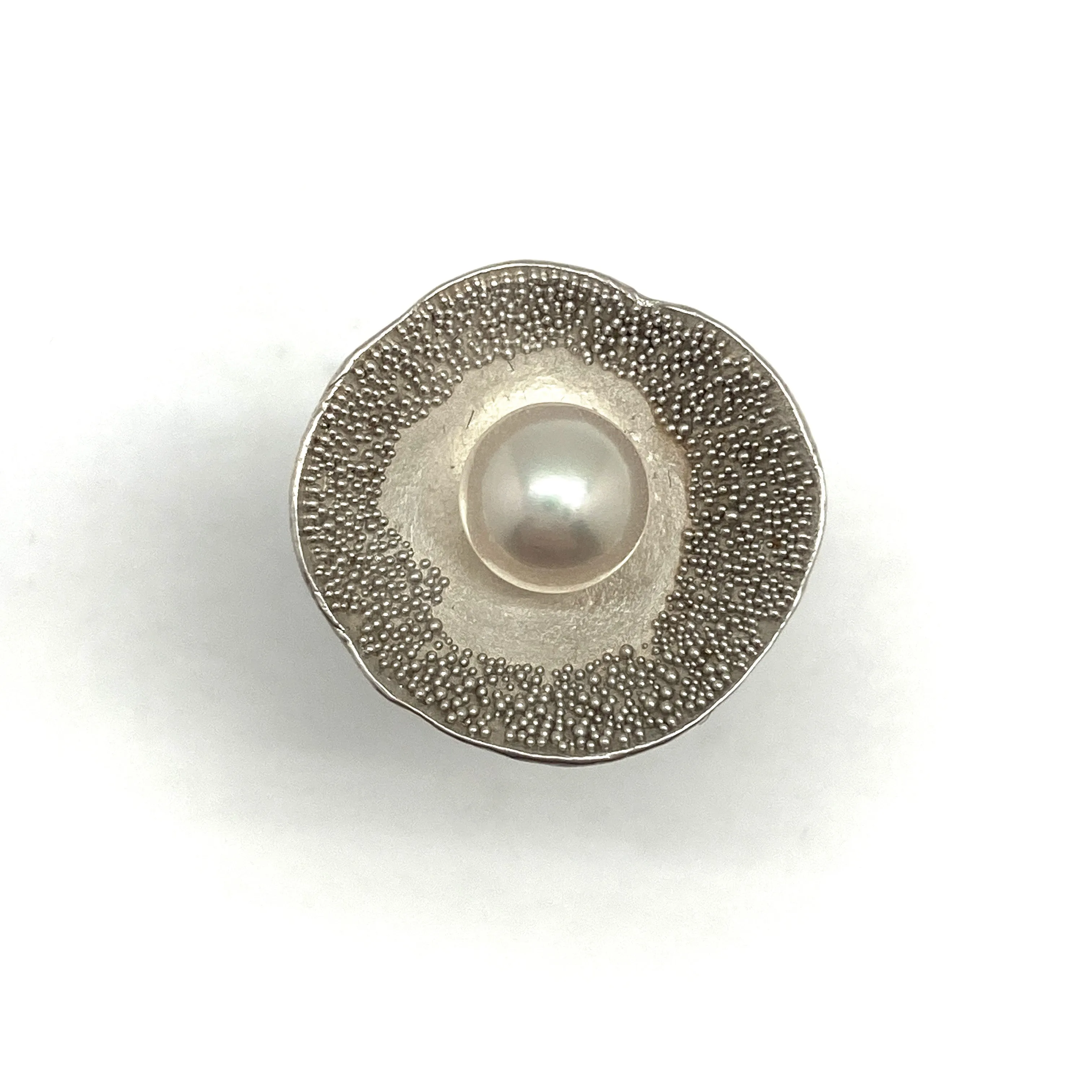 Pearl and Sterling Silver Ring