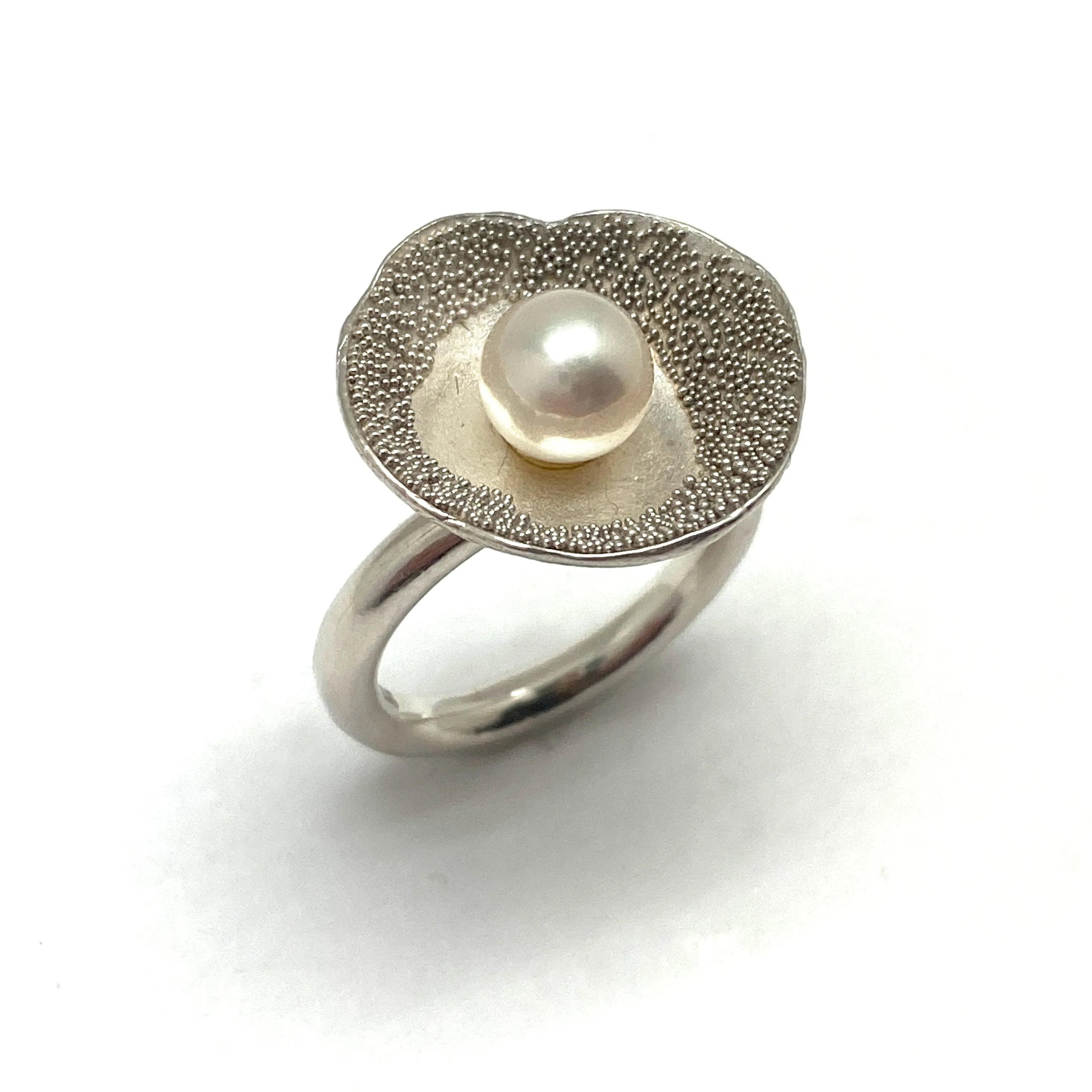 Pearl and Sterling Silver Ring