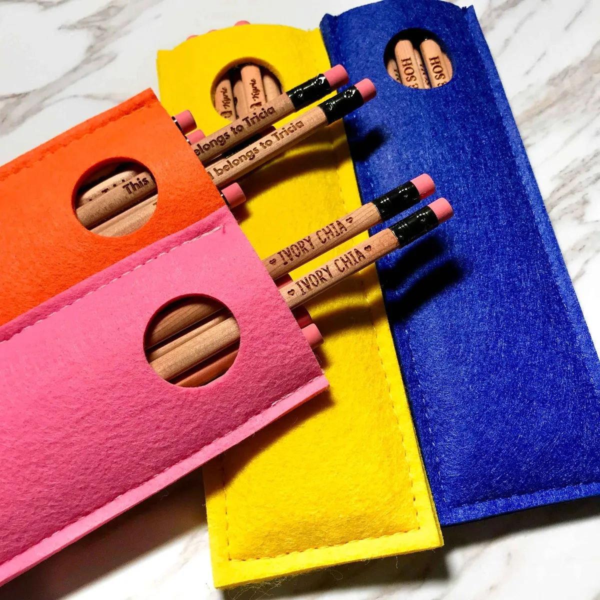 Personalised Pencil & Pouch (6pcs)