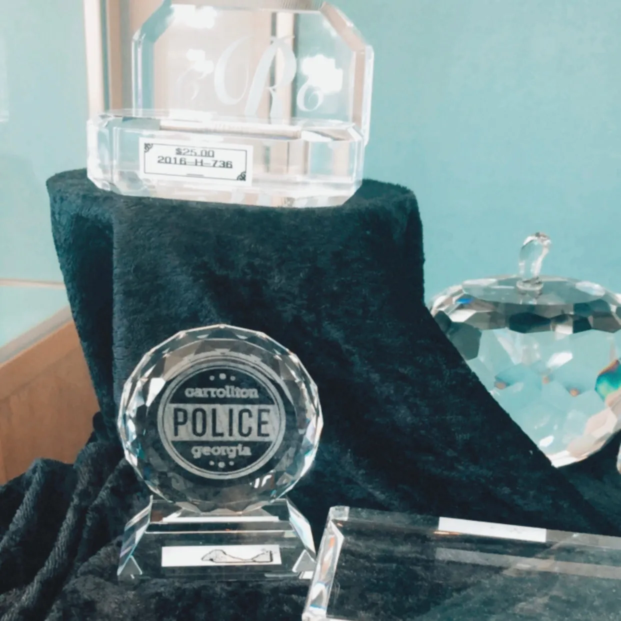 Personalized Crystal Paperweight