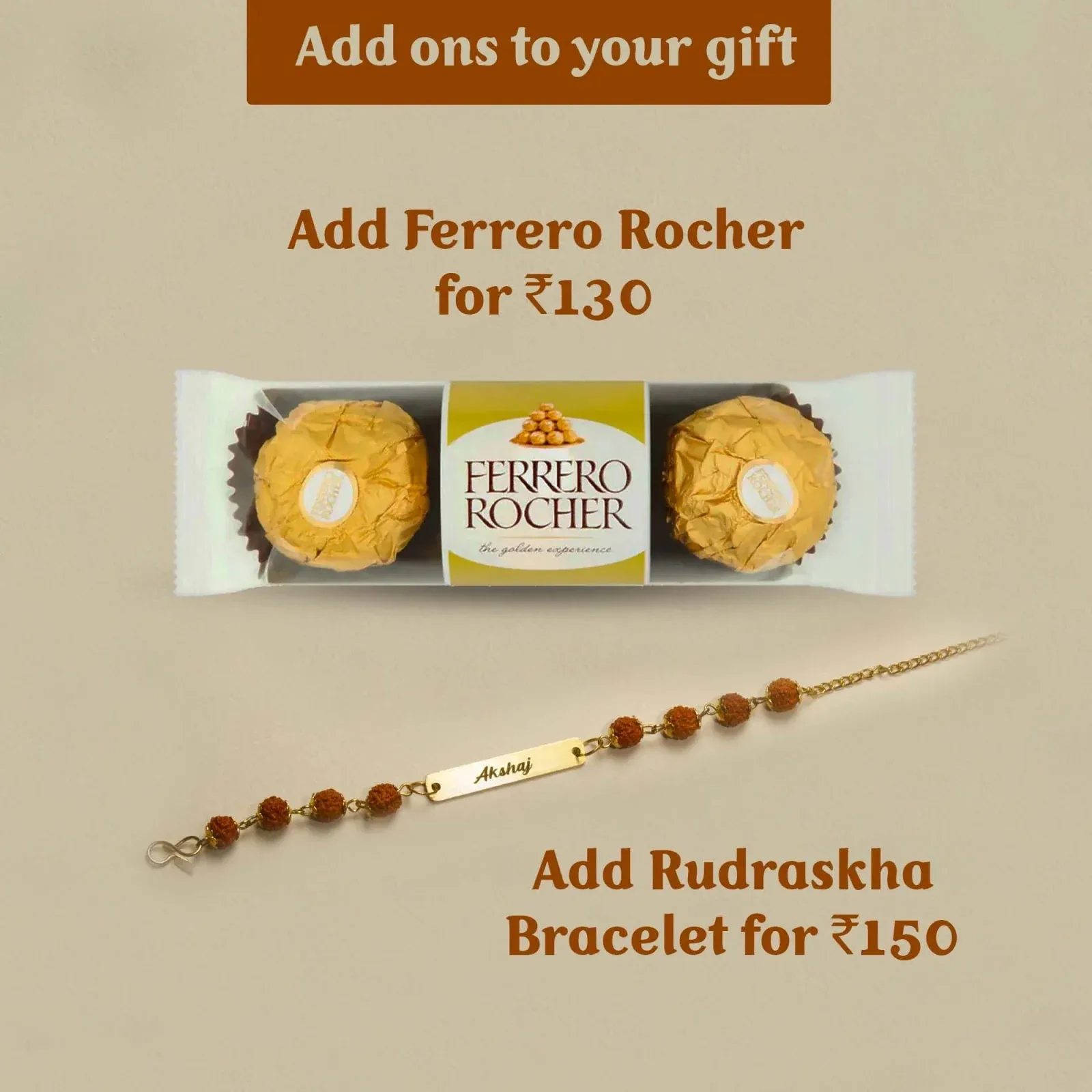 Personalized Men's Valentine Special Combo (2 pcs) - Brown