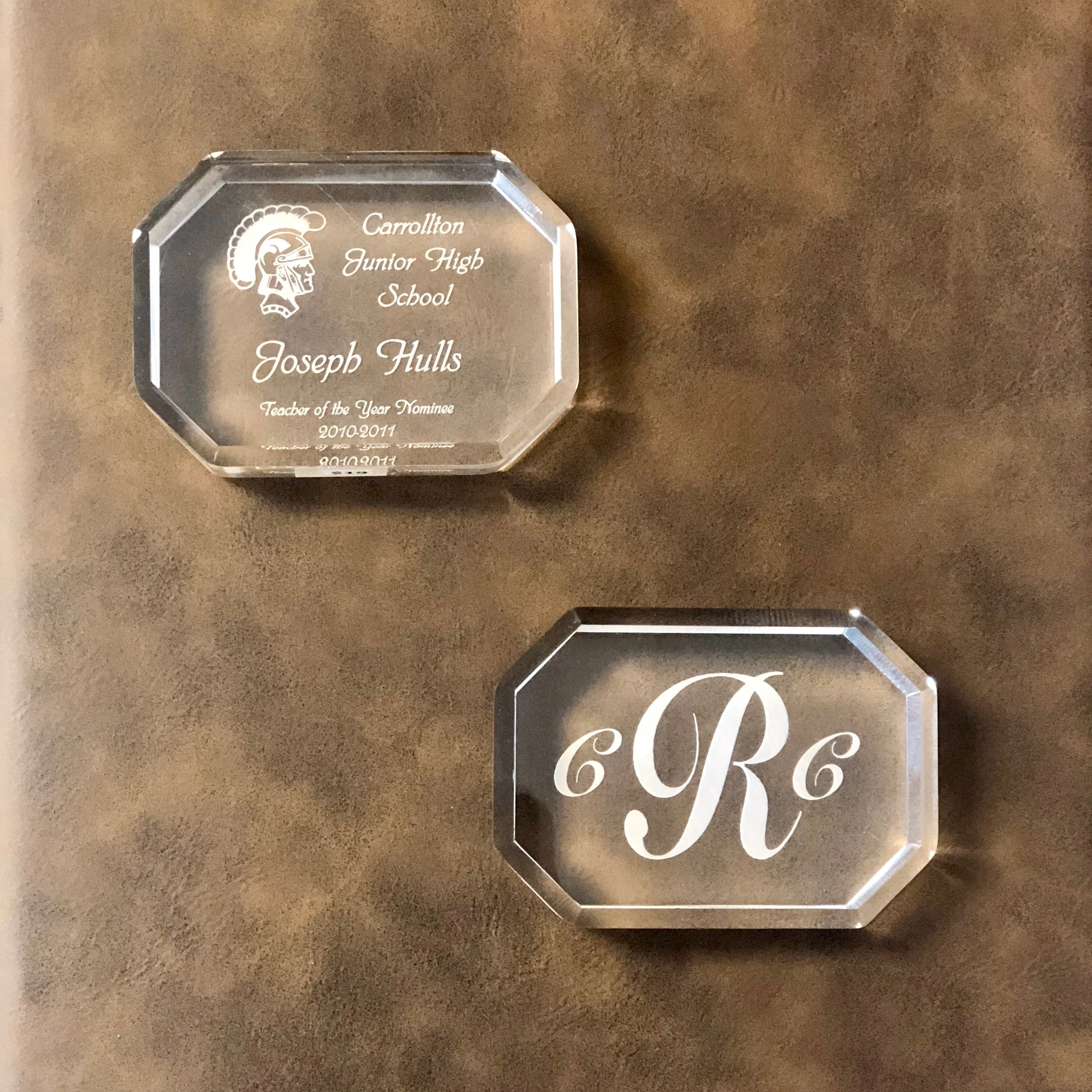 Personalized Octagon Acrylic Paperweight