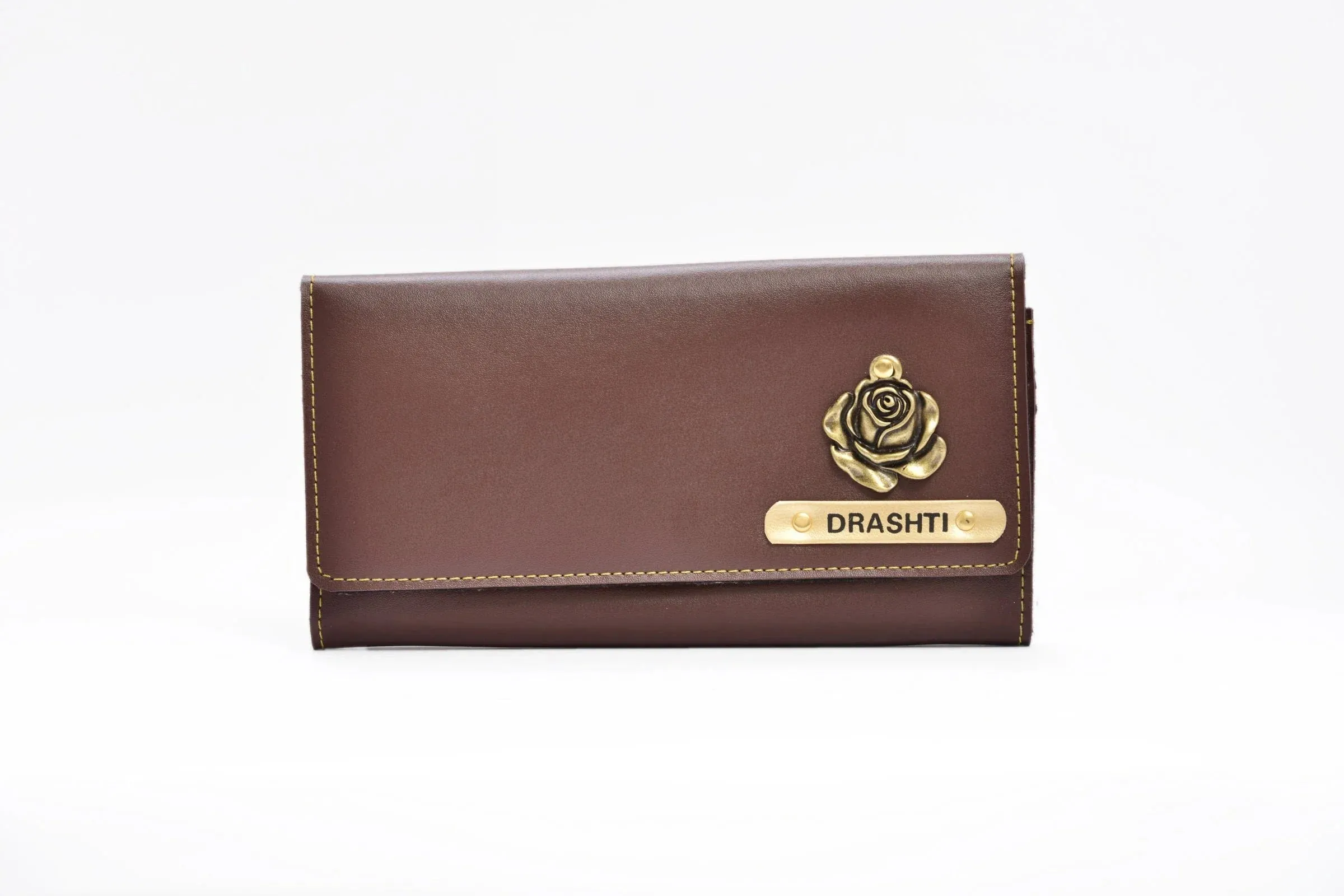 Personalized Premium Lady Wallet - Brown