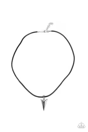 Pharaohs Arrow - Black Urban Necklace