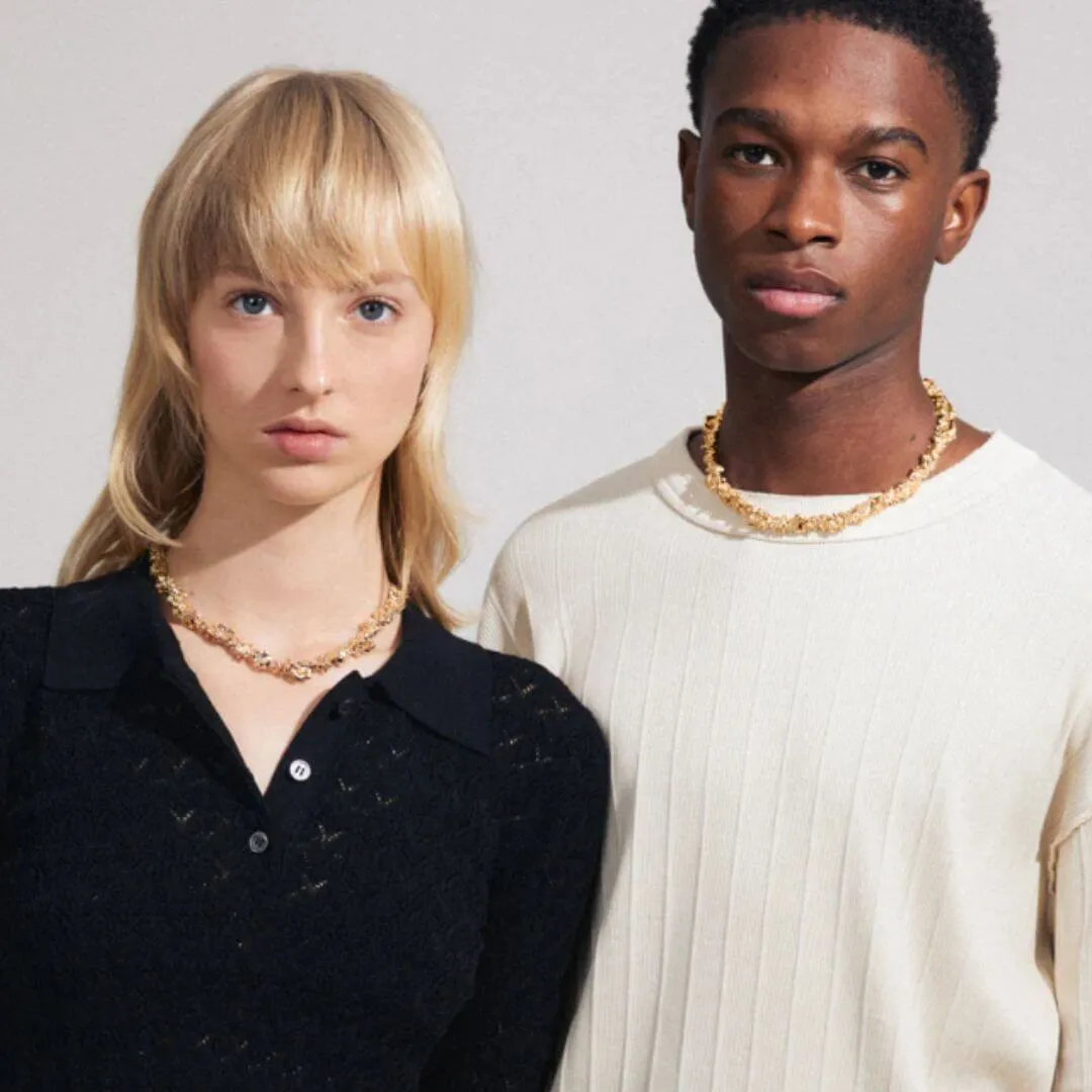 Pilgrim Act Gold Statement Necklace