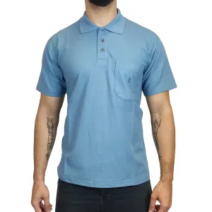 Polo Manga Corta Riff Urban Hombre Classic - Celeste