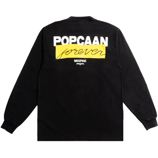 Popcaan Firm and Strong L/S - Black