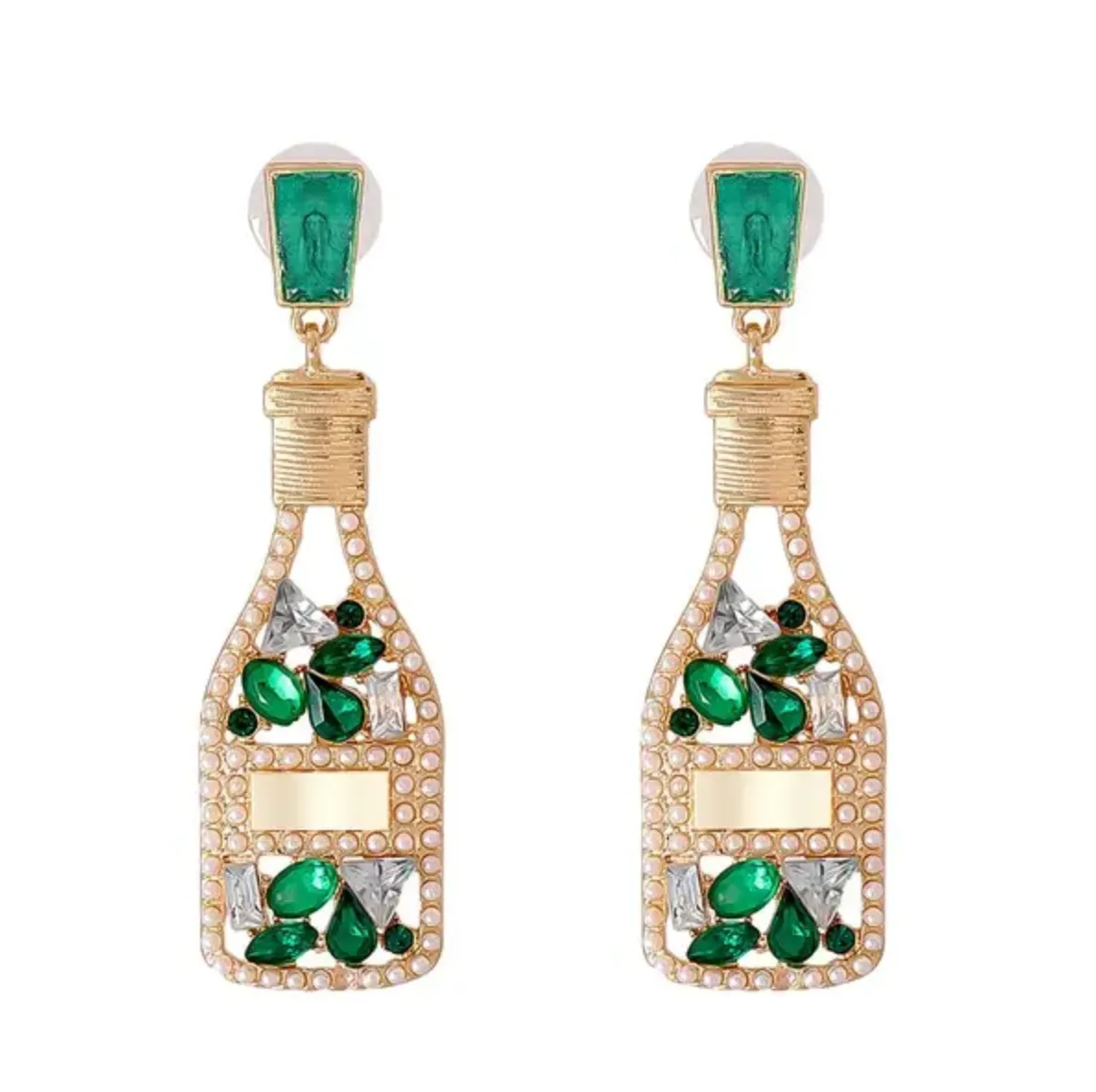 POPPIN' BOTTLES CHAMPAGNE EARRINGS