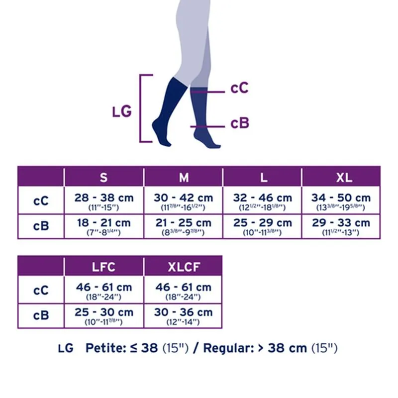 PR/1  JOBST MEDICAL LEG WEAR, UNISEX, KNEE HIGH, 20-30MMHG, SM, BEIGE, CLOSED TOE