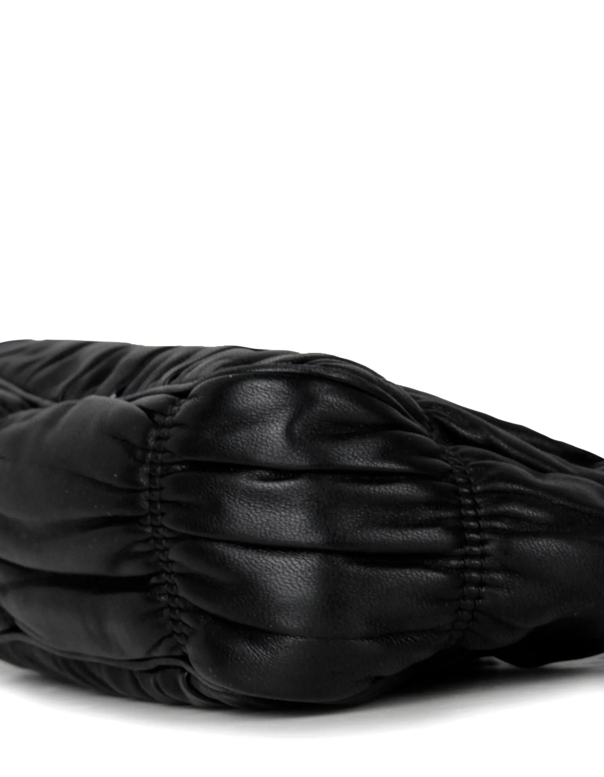 Prada Black Leather Re-Edition 2005 Nappa Gaufré Crossbody Bag