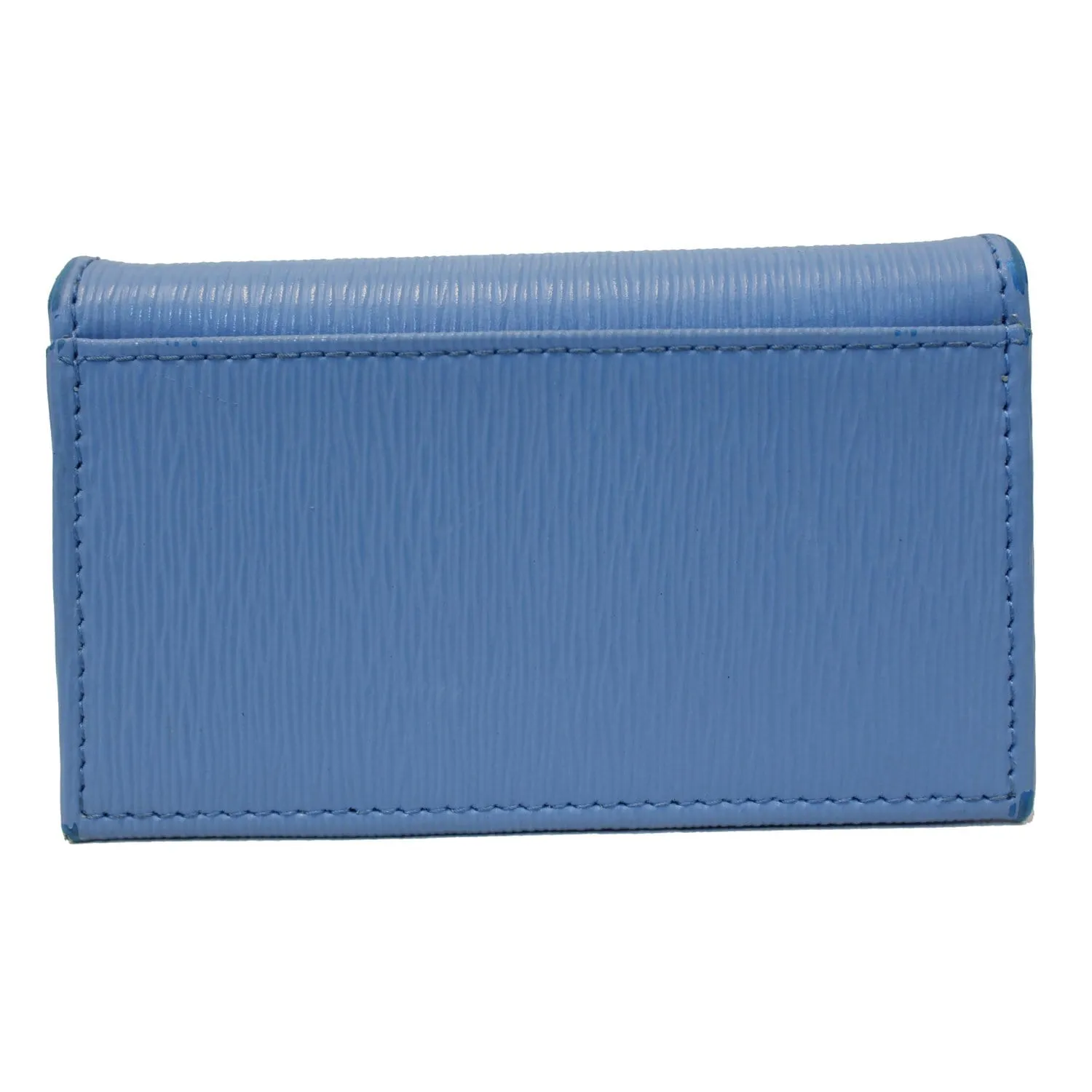 PRADA Saffiano Leather Blue Wallet