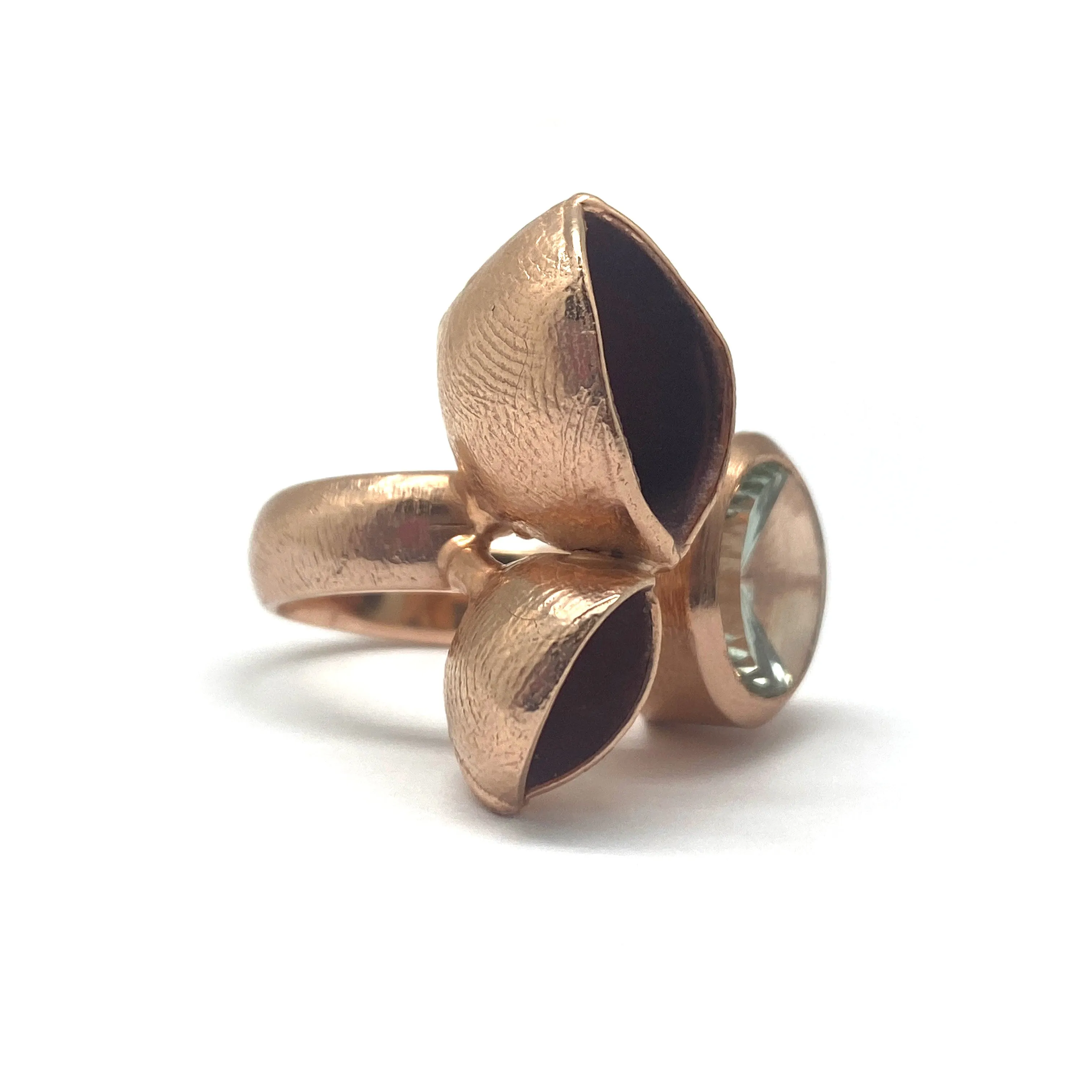 Prasiolite Rose Gold Ring