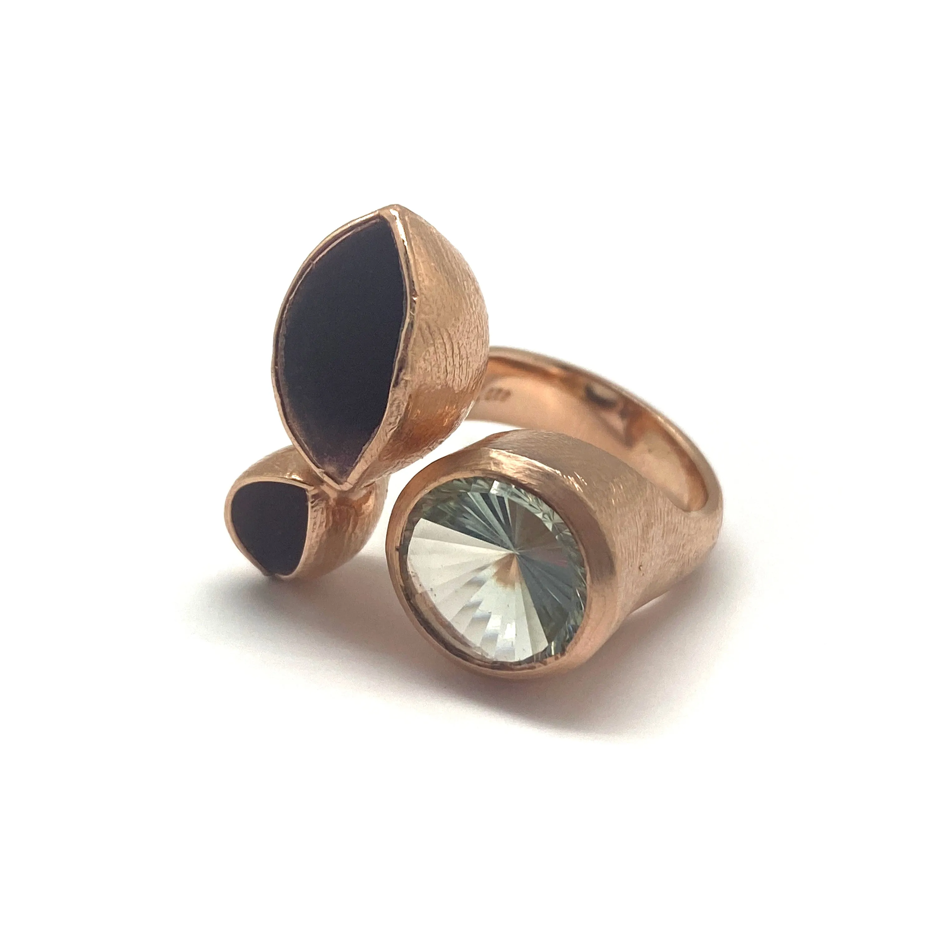 Prasiolite Rose Gold Ring