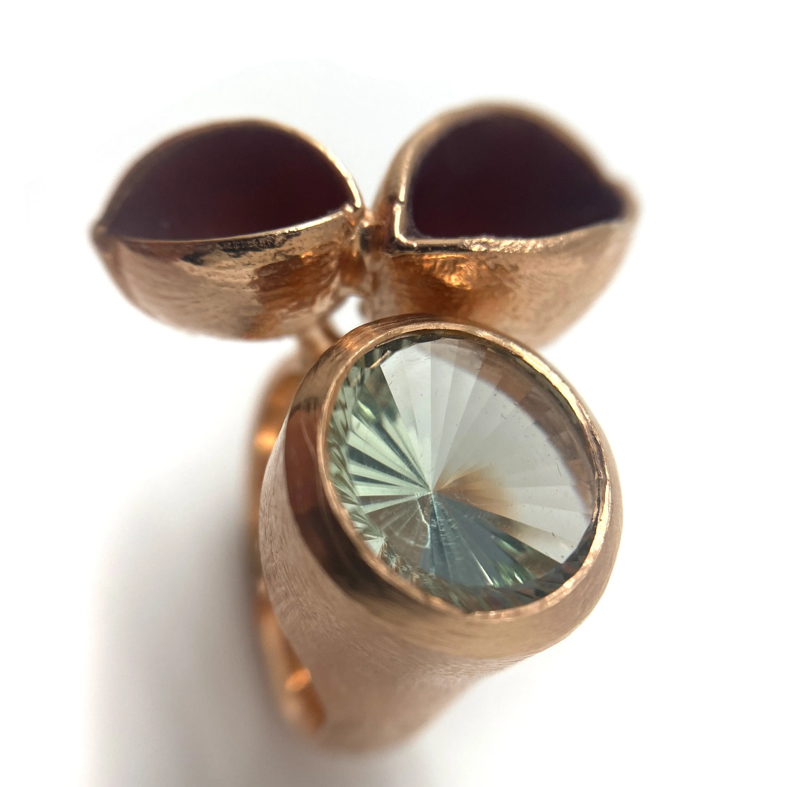 Prasiolite Rose Gold Ring
