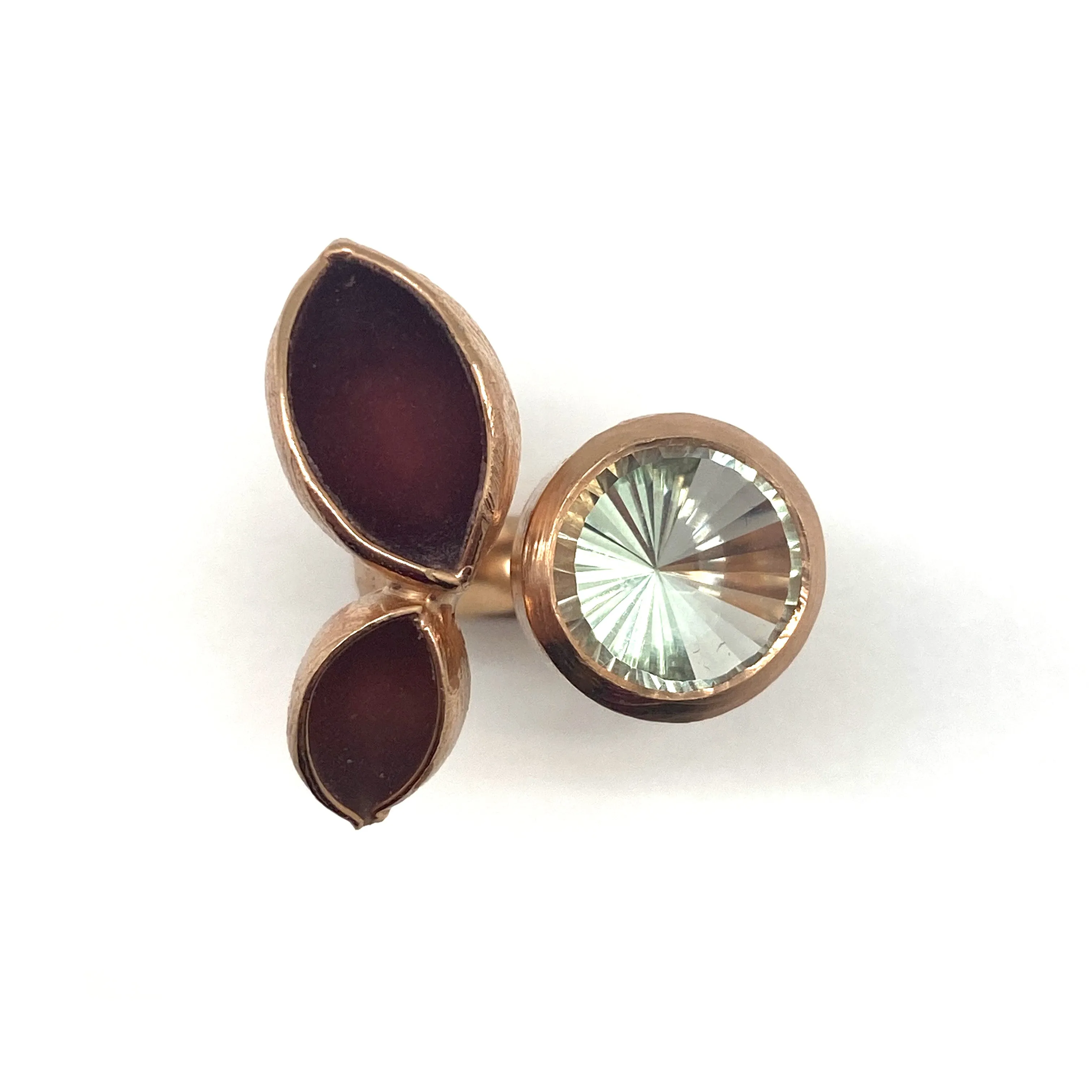 Prasiolite Rose Gold Ring