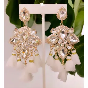 Pretty Tassel Statement Earrings