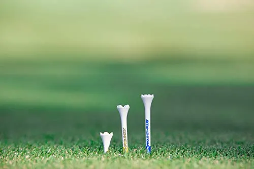 Pride Professional Tee System Evolution Plastic Golf Tees - Pack of 50, (40 Count 2-3/4-Inch and 10 Count 1-1/2-Inch)