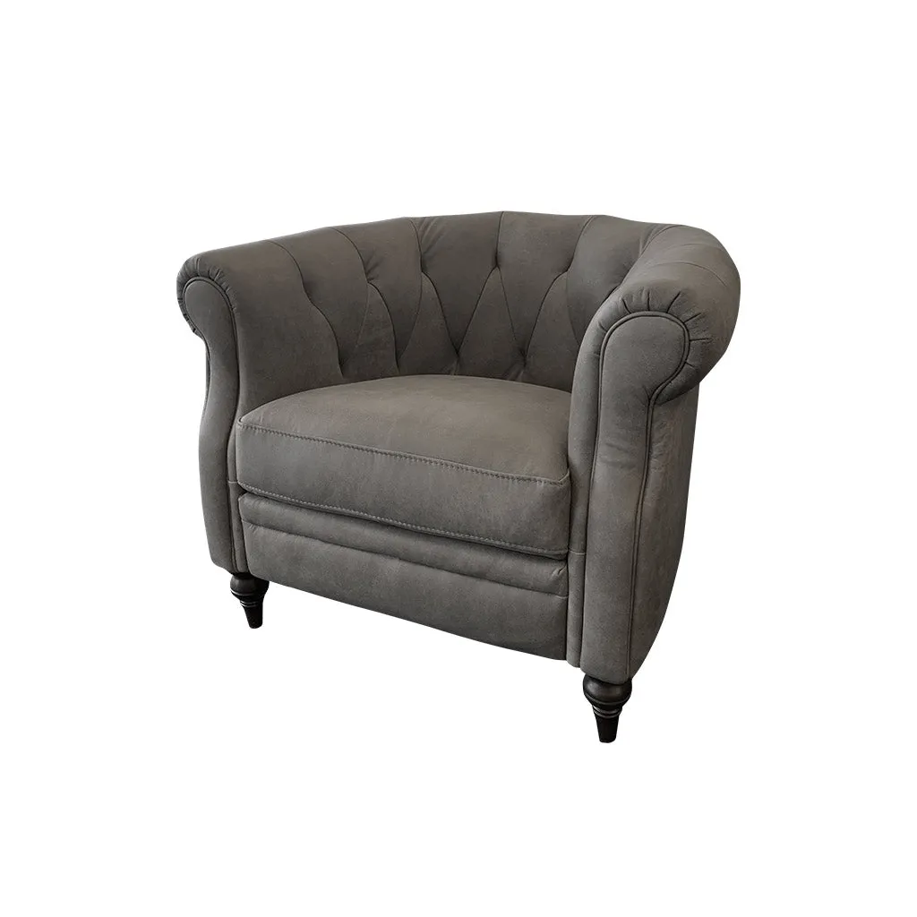 Prince Occasional Chair - Urban Sofa Grey Leather