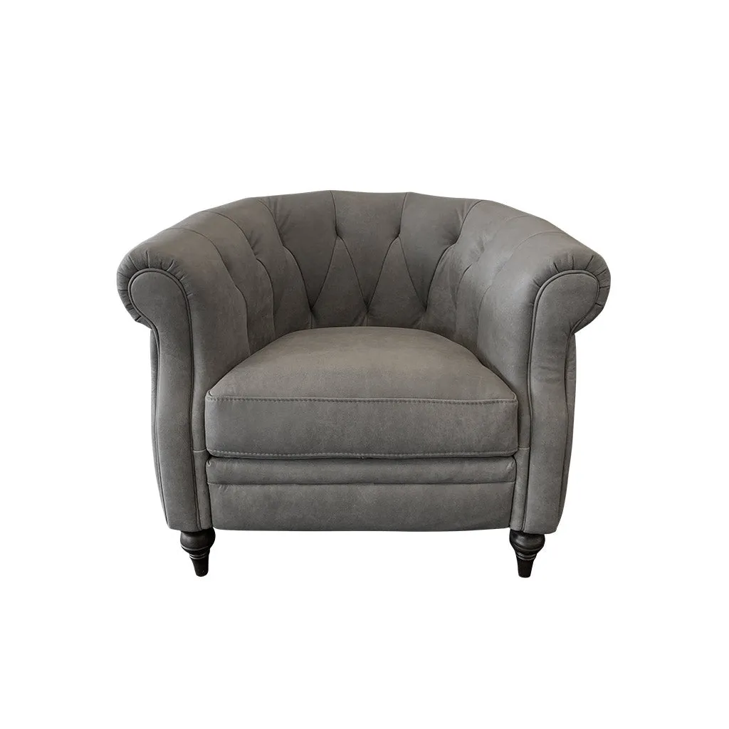 Prince Occasional Chair - Urban Sofa Grey Leather