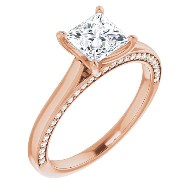 Princess Diamond Solitaire Engagement Ring