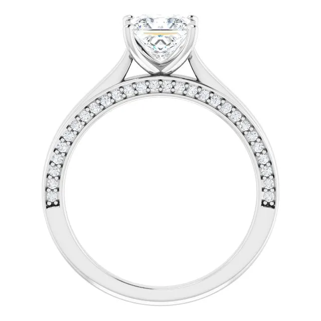 Princess Diamond Solitaire Engagement Ring