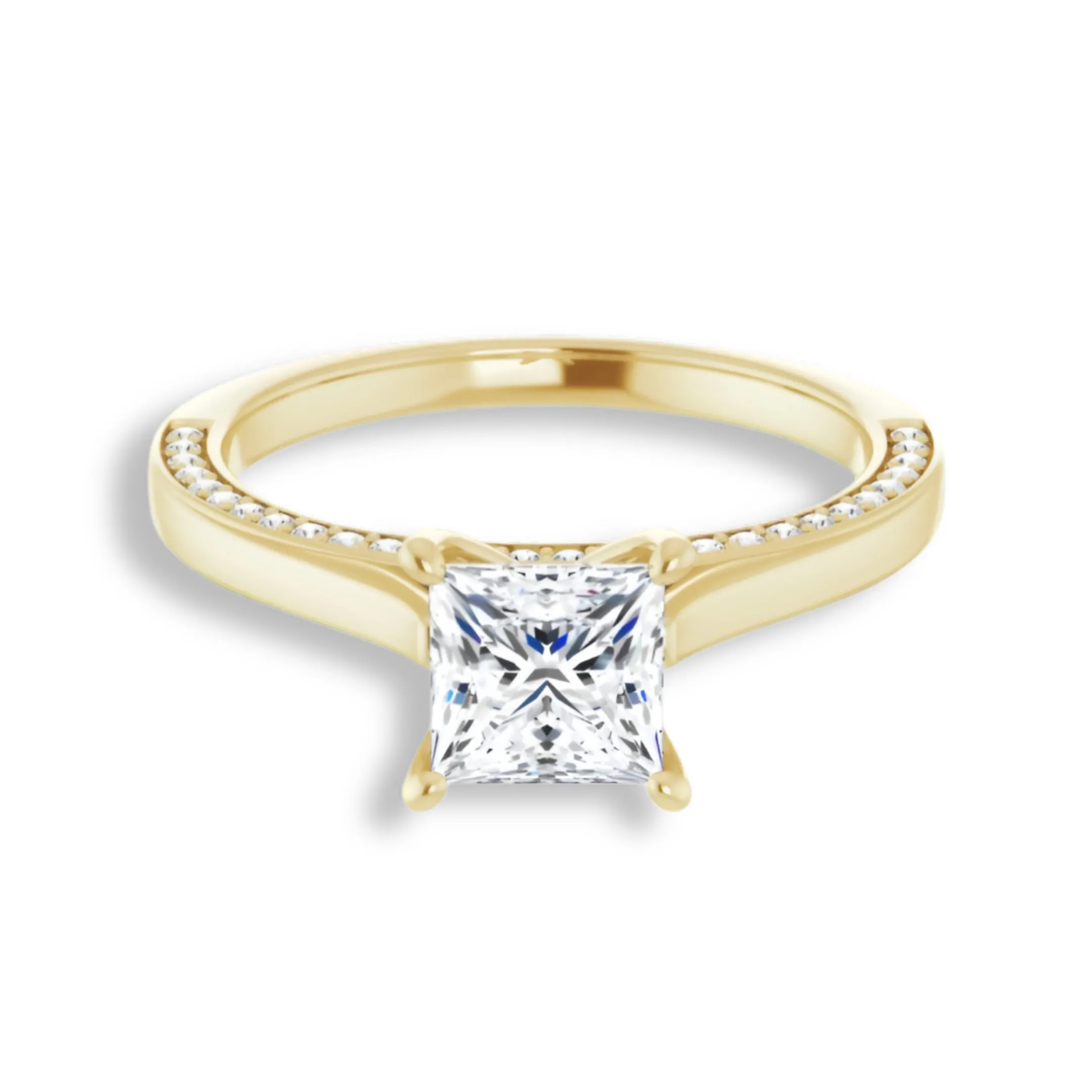 Princess Diamond Solitaire Engagement Ring