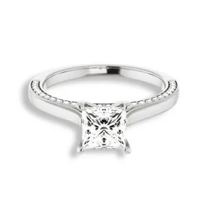 Princess Diamond Solitaire Engagement Ring