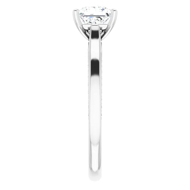 Princess Diamond Solitaire Engagement Ring