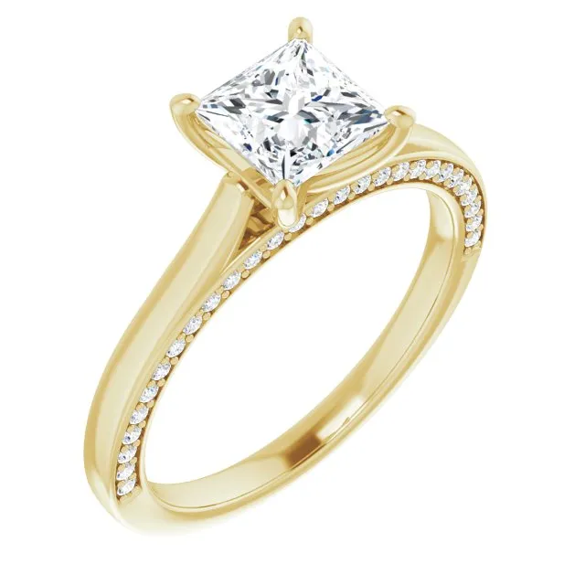 Princess Diamond Solitaire Engagement Ring