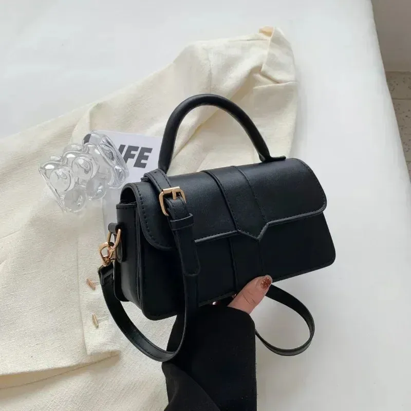PU Leather Vintage Crossbody Underarm Satchel Women Handbag