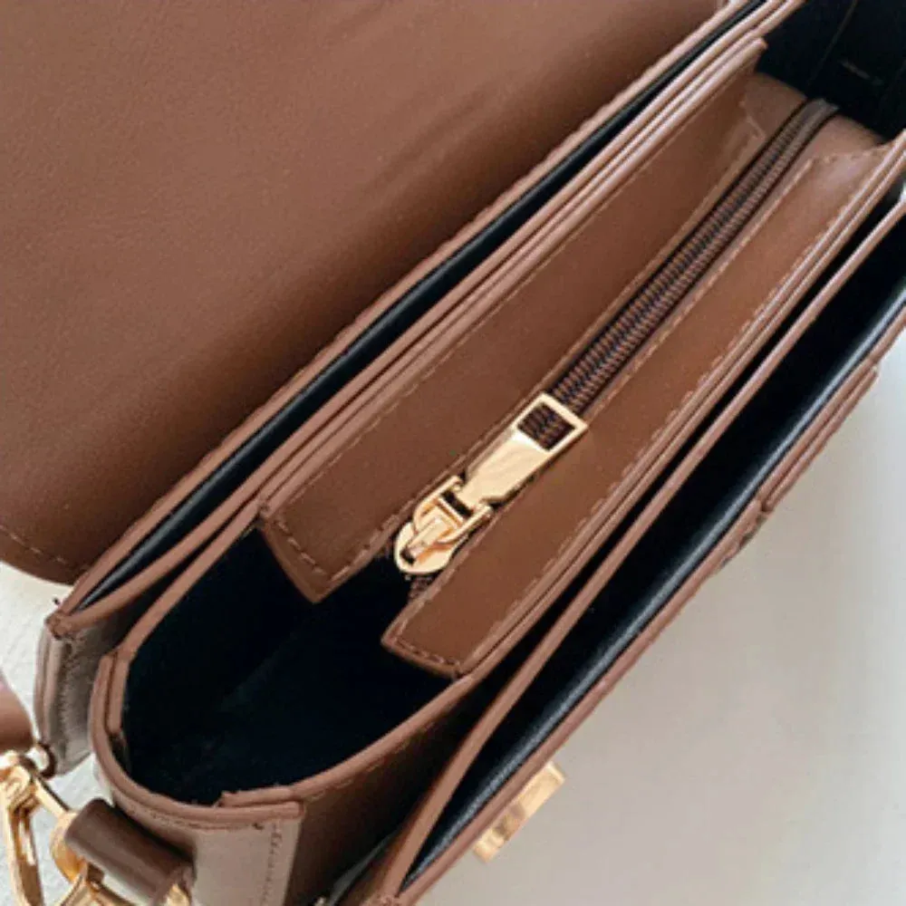 PU Leather Vintage Crossbody Underarm Satchel Women Handbag