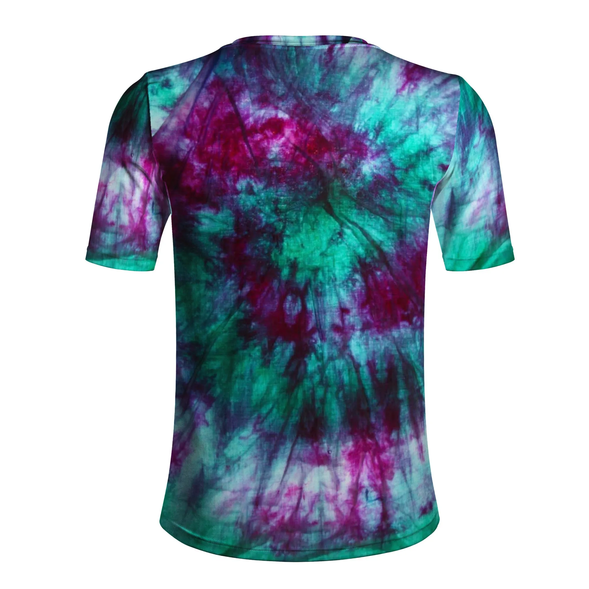 Purple /Teal Tie Dyed All Over Print Premium Men/Unisex Premium T-shirt