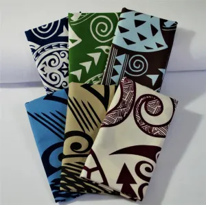 Quarter Bundle x 6 Tapa/Tribal Multiple Colors