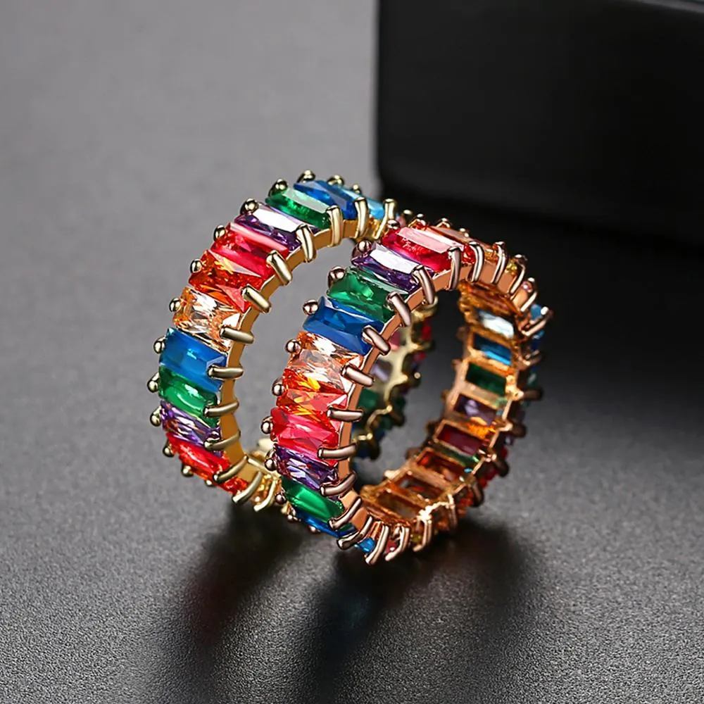 Rainbow Glitz Ring