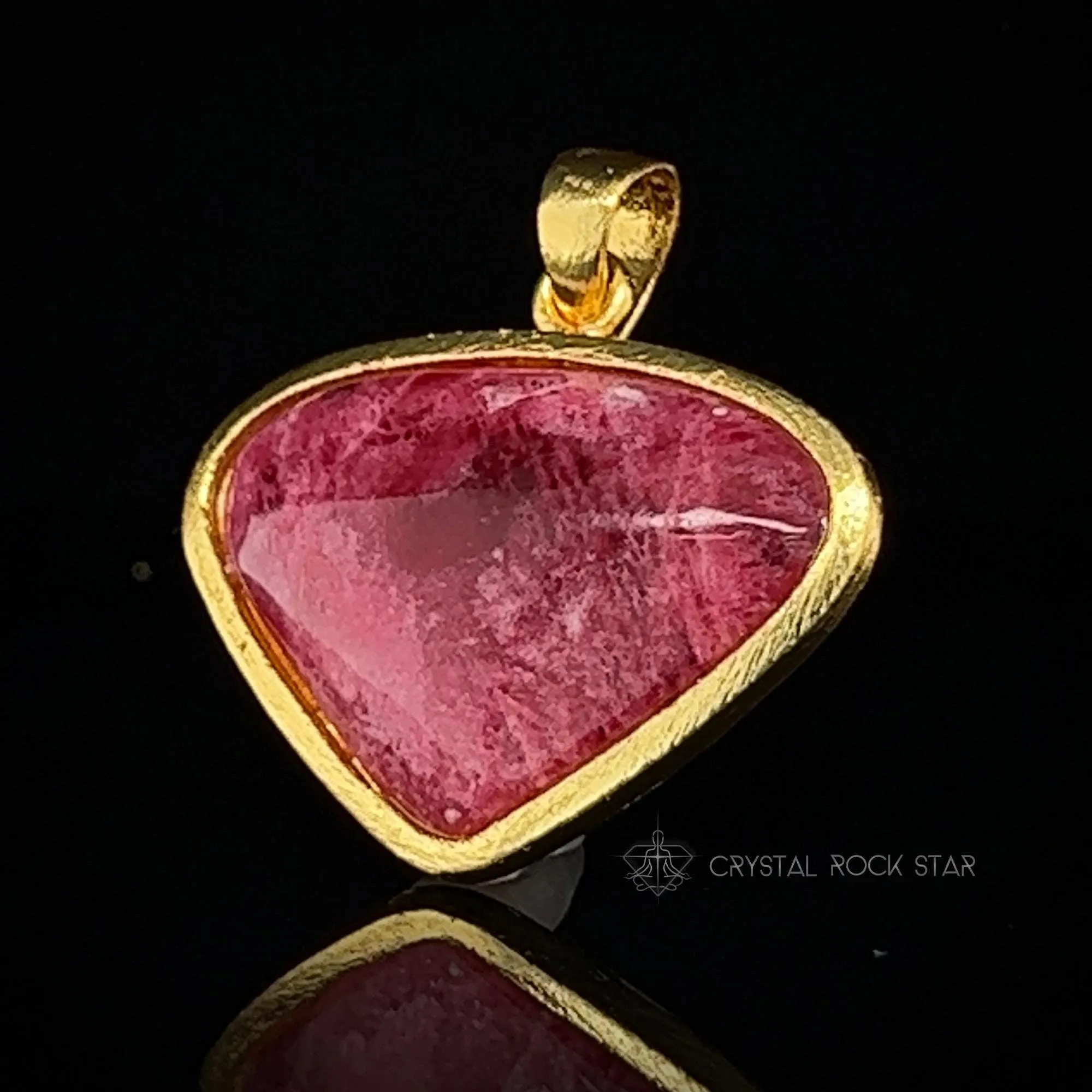Rare Gemmy Tugtupite Statement Pendant