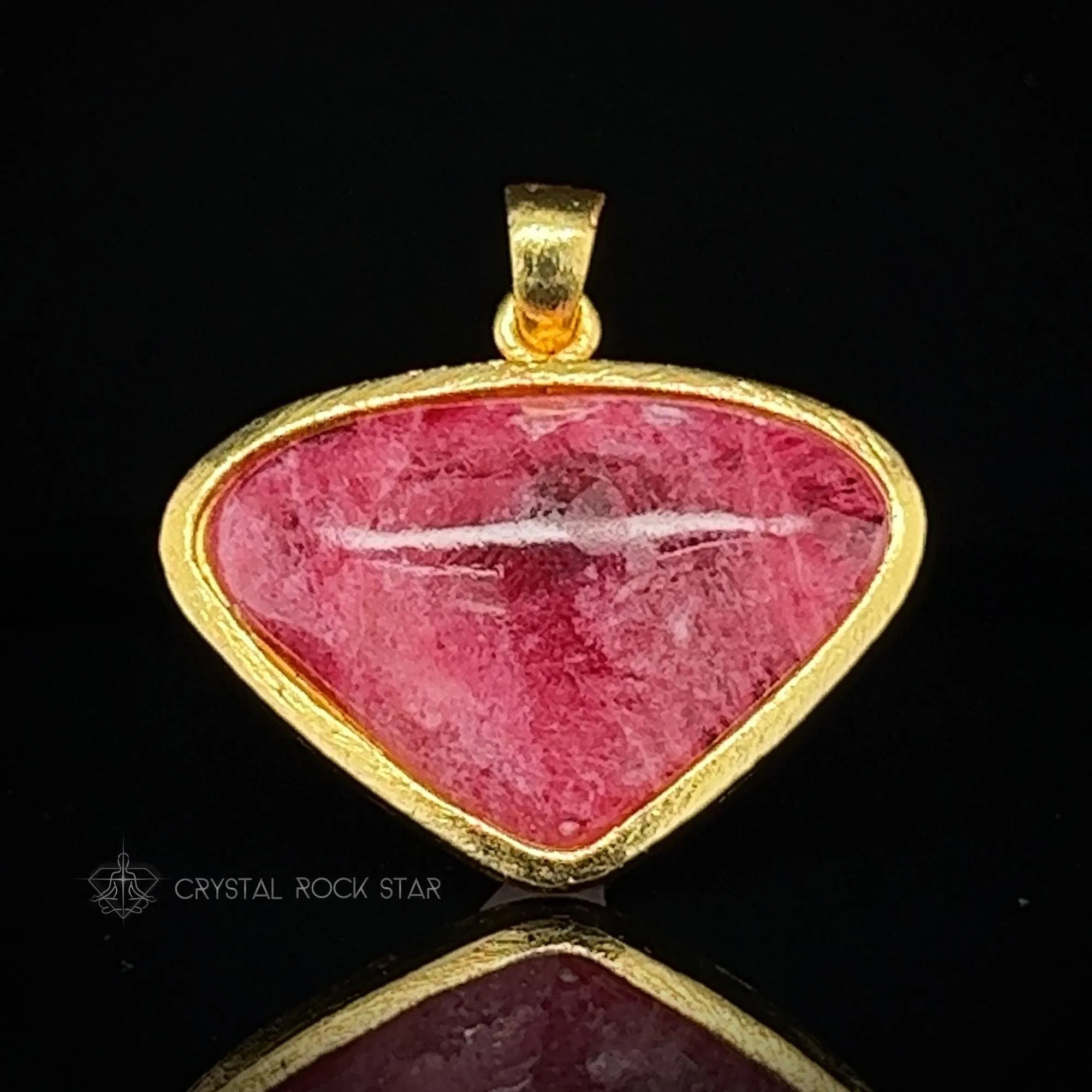 Rare Gemmy Tugtupite Statement Pendant