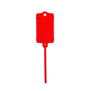 Red Car key Tags Self locking